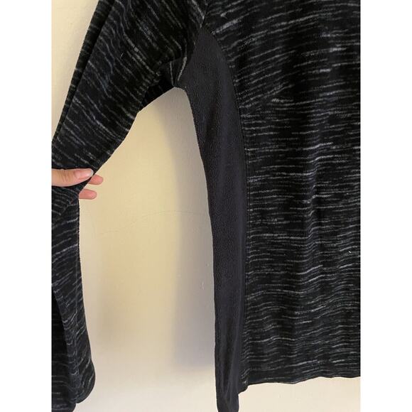 Columbia Sweatshirt Women's Medium Black Gray Glacial Fleece Pullover 1/4 Zip - Picture 4 of 10